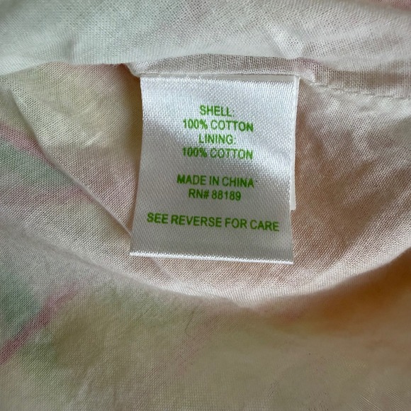 Lilly Pulitzer Wyatt Strapless Cotton Sun Dress Yellow Green Daffodils Size 0 - Picture 3 of 9